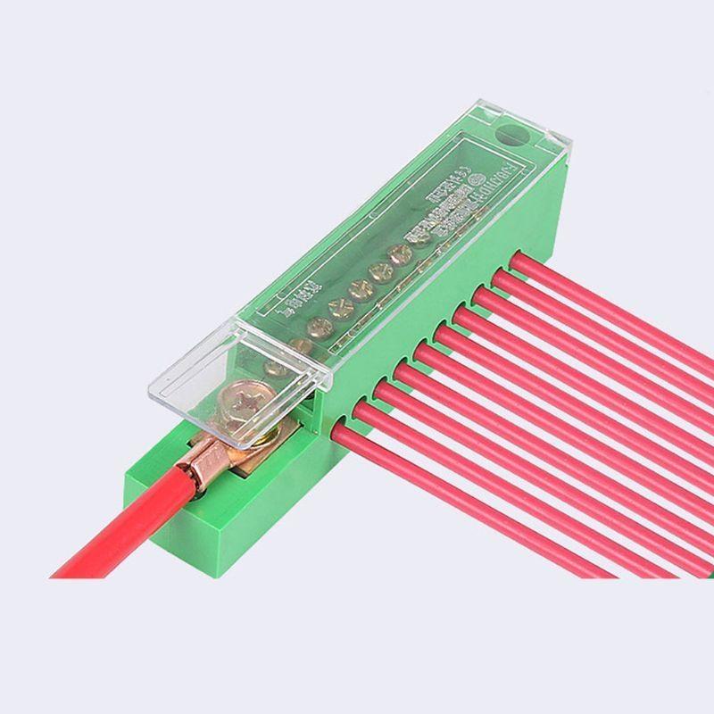  1-in 12-out Junction Box Splitter Terminal Block Plastic Wire Connector Durable