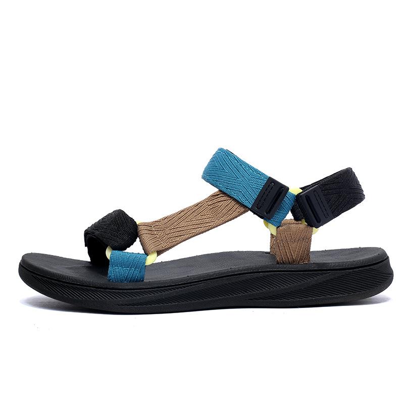 Summer Men‘s Casual Breathable Black Sandals Non-slip Flip Flops High Quality Outdoor Beach Slippers Water Shoes
