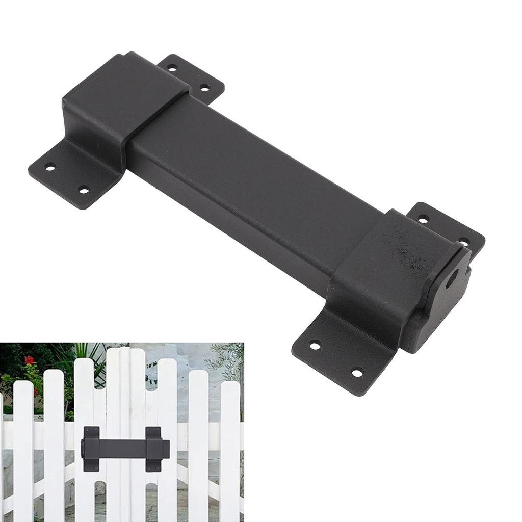 Slide Gate Latch Carbon Steel Heavy Duty Latch Lock with Padlock Hole for Fence Shed Barn Door Court