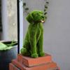 Statue Resin Animal Sculpture Collectible Figurine Ornament Cute Flocked Decor Creative Dog Crafts