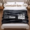 Linkin Park Printed Flannel Blanket Custom Name Text Soft Warm Throw For Bedroom Holiday Gift