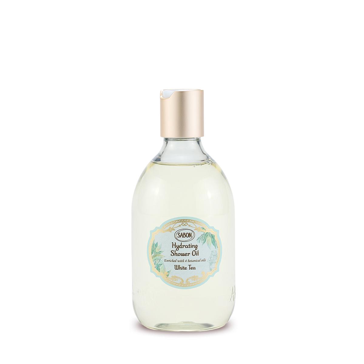 [Sabon] Увлажняющее масло для душа «Белый чай» 300 мл