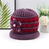 Hat Women's Autumn and Winter Wool Hat Hat Thickened Thickened Old Lady Basin Hat Knitted Hat