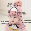 2pcs New Style Winter And Autumn Children's Warm Hat, Cute Knitted Ear Cover And Sweater Hat Windproif And Coldproof Hat for Kids