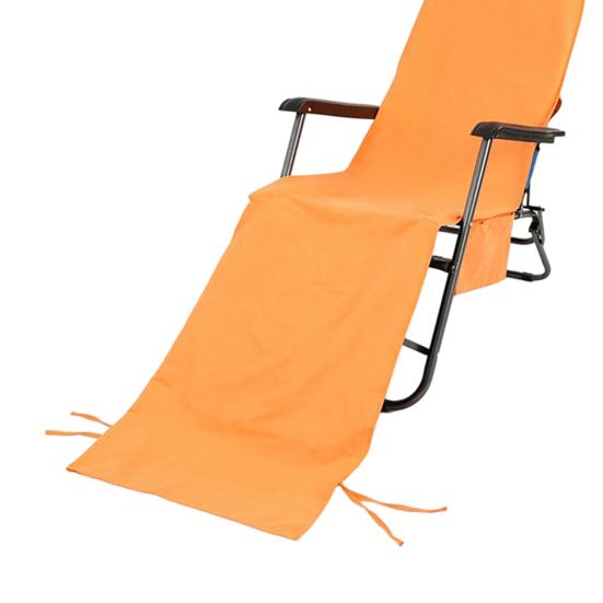 Beach Chair Cover with Side Pockets Absorbent Lounge Chair Cover Quick Dry Towel Chair Cover for Sun Lounger Pool Sunbathing Garden Beach