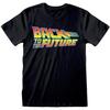 Retro Styler Men's Back To The Future Vintage Logo Black T-Shirt_ Medium