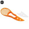 3 In 1 Avocado Cutter Plastic Knife Peeler Pitaya Kiwi Berry Fruit Avocado Slicer Pulp Flesh Separator Kitchen Tools