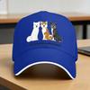 Akita Inu Life Is Better With Friends Baseball Cap Tennis Skate High Quality Hip Hop Hat Couple Women Casual Print Baseball Cap