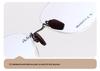 Frameless Sandalwood Glasses: Pure Titanium Butterfly Frames with Myopia-Ready Flat Lenses