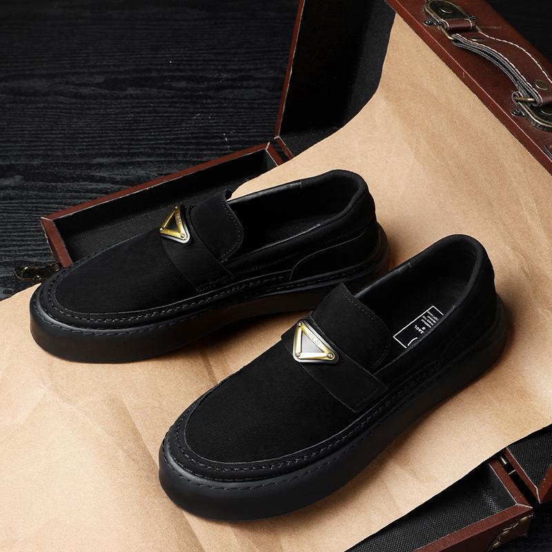 2025 Direct Supply Autumn Business Fashion Casual Leather Shoes Board Shoes New Low-top Men's Casual Cowhide Shoes Men