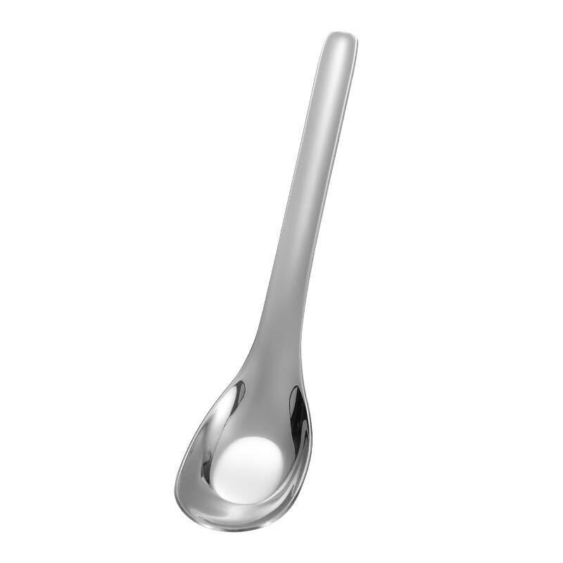 Wutuo 410 Stainless Steel Long Handle Yuanbao Dining Spoons