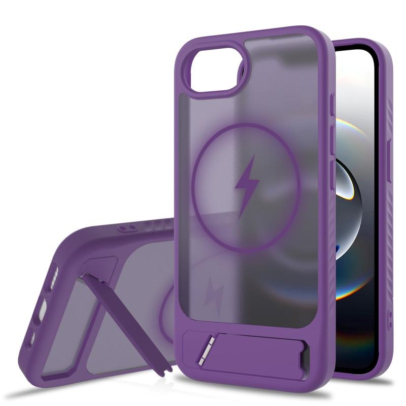 Suitable Black 16 Bracket Phone Case Two-in-one 15pro Max Drop Resistance Magnetic Protective Cover