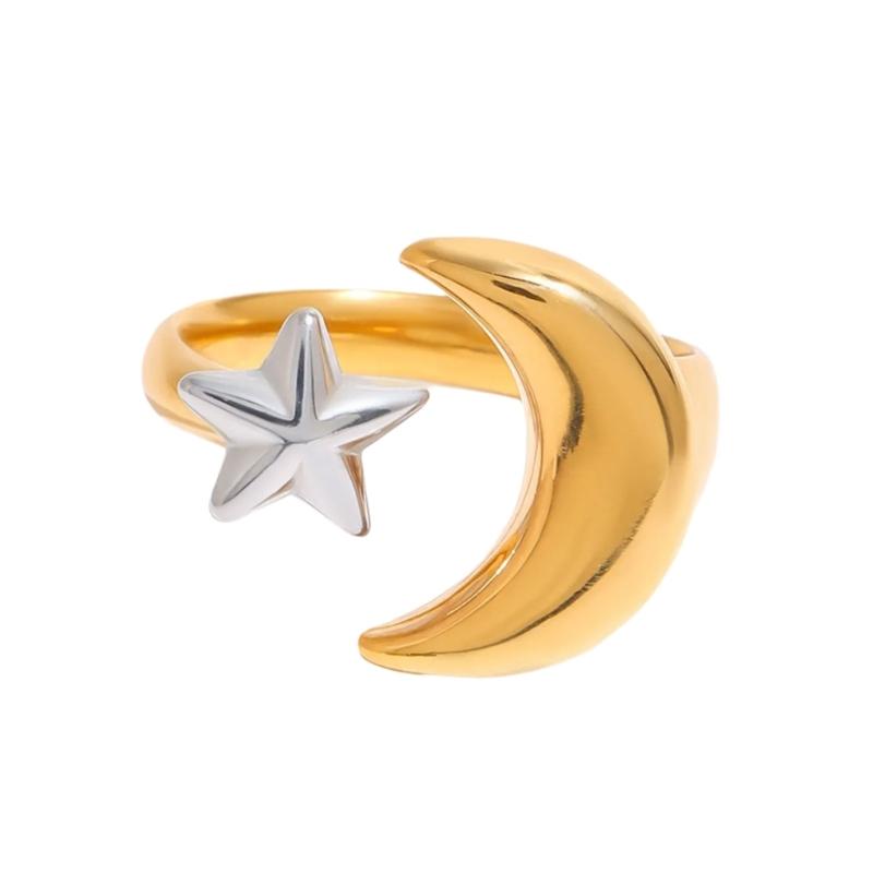 

Romance Moon And Star Rings Accessory Designed For Everyday Wear Dates Parties And Special Occasions 1
