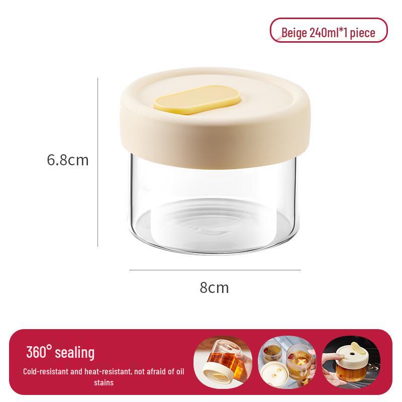 Glass Food-Grade Chicken Soup Storage Container for Freezer and Refrigerator
