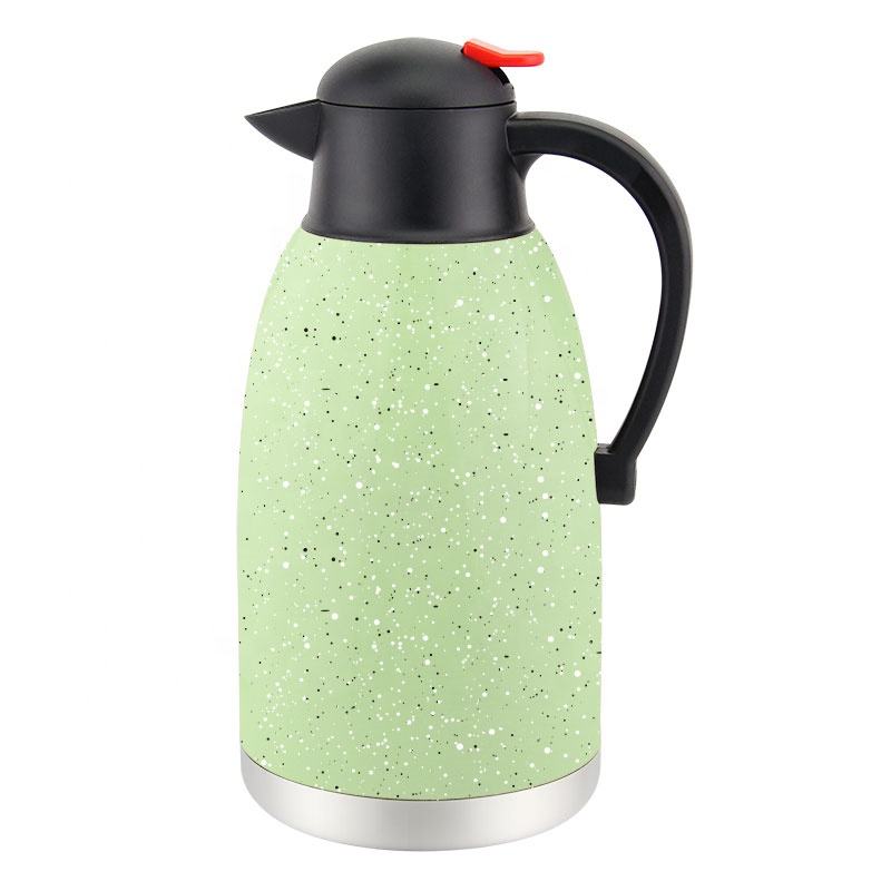 Stainless Steel Double Wall Vacuum Hot Water Kettle Insulated Thermal Tea Coffee Pot for Outdoor Camping