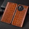 For Xiaomi Poco X3 X4 X5 X6 X7 F1 F3 F4 F5 F6 F7 M3 M4 M5 M5S M6 M7 Plus Pro GT Ultra Case Crocodile Genuine Leather Flip Cover