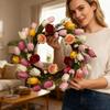 45cm 3D Valentine's Day Wreath Door Hanging Home Decoration, Mall Window Display, Christmas Decoration
