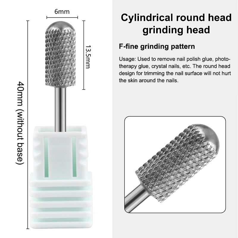 

1Pcs Tungsten Steel Nail Drill Bit Rotate Burr Milling Nail Cutter Bits Electric Drill Machine For Manicure Pedicure Accessorie F