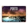 Porto Portugal Metal Sign Designs Garage Cave Cinema Kitchen Tin Sign Poster