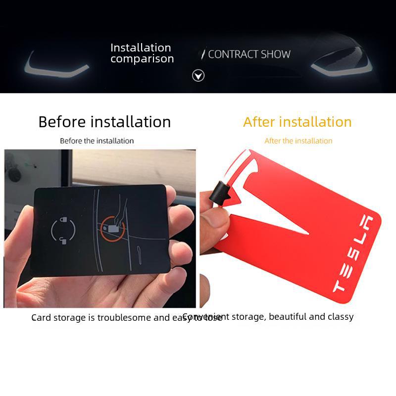 Silicone Key Card Cover for Tesla Model 3/Y - Wear-Resistant & Waterproof