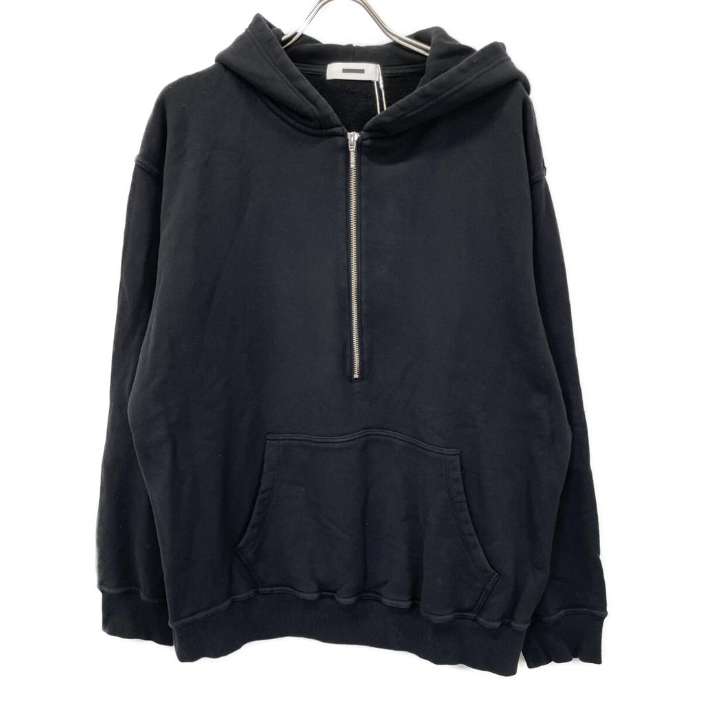 REVERBERATE Hanorac Negru cu Fermoar Scurt / Costum de trening cu pantaloni de trening negri 2 negruFolosit