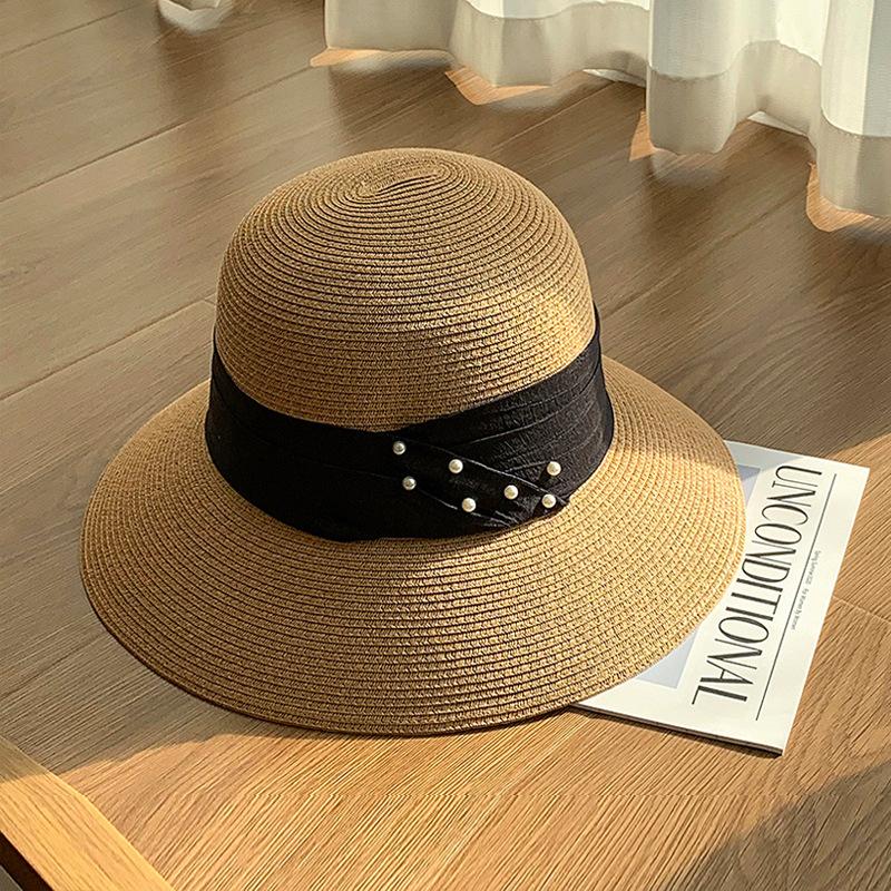 Summer Beach Sunscreen Sun Hat British Retro Straw Hat Premium Sun Hat Children's Top Hat