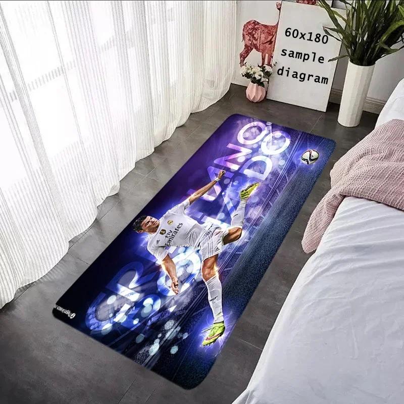 Foot Carpets CR7 Living Room Rug Cristiano Ronaldo Entrance Doormat Bathroom Rug Floor Mat Carpet Anti Slip Home Kitchen Hallway