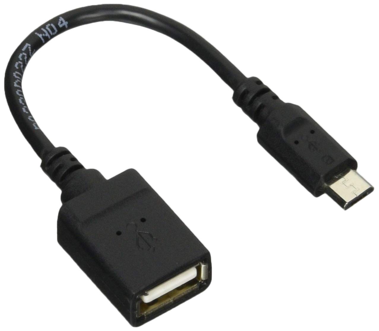

ELECOM OTG Micro Female to USB Cable, B-A 2.0, Black, 0.1m, TB-MAEMCBN010BK чорний