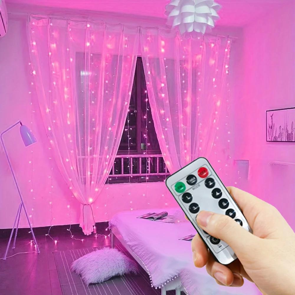 Xiaomi 100-600LED Birthday Decoration LED 8 Mode Christmas Light USB Curtain String Light Wedding Fairy Light Navidad New Year 2026