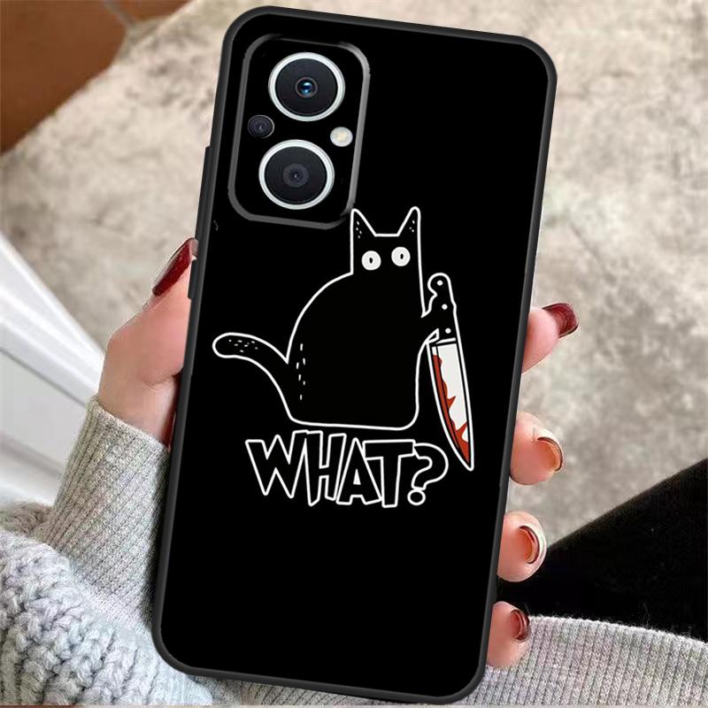 Witch Black Cat For OPPO Reno 8T 7 8 Lite 14F 13F 11F 12F 10 11 12 13 14 Pro OPPO Find X9 X5 X6 X8 Pro Case