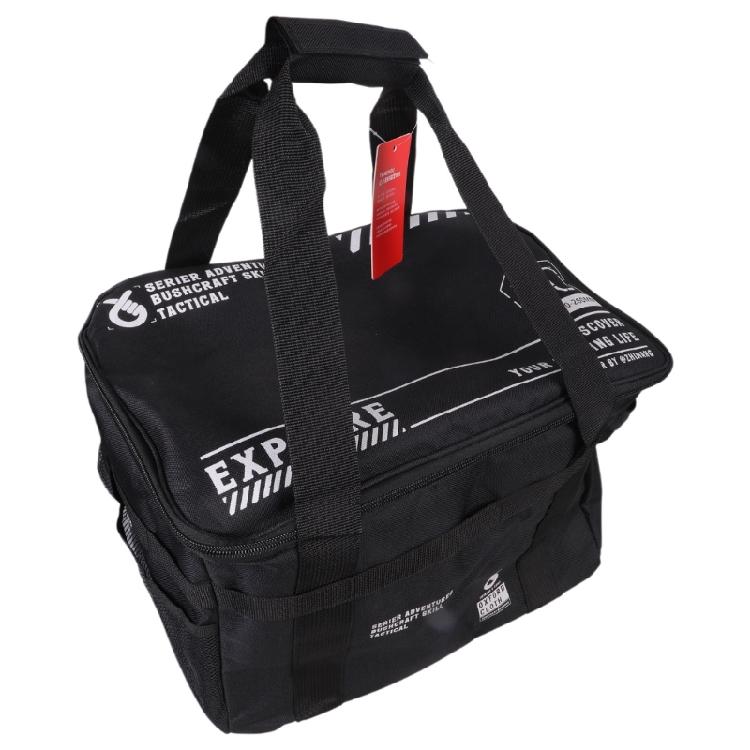 

Weatherproofs Storage Box Oxford Fabric Texture with Adjustable Carrying Straps Camping Storage Solution for Outdoor 30L чёрный