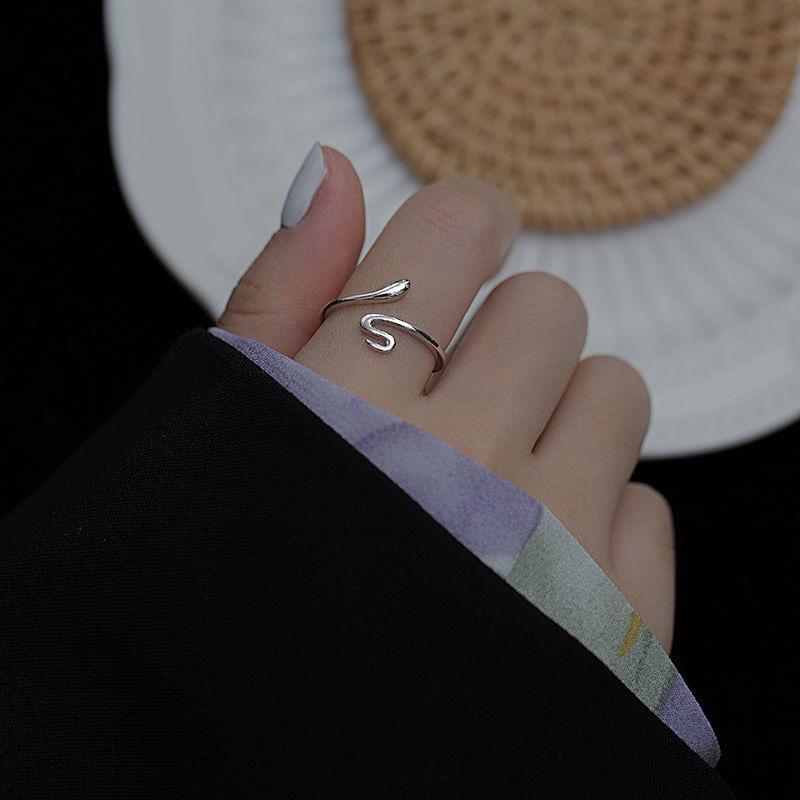Fashion Ladies Simple Snake Adjustable Open Rings Jewelry