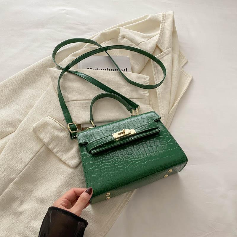 Trendy Summer 2024 Fashion Small Crossbody Bag Stylish Pu Leather Handbag For Daily Use In Black Blue Silver Green