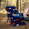 Cute Cars Theme Printed Blanket - Perfect for Couch, Bed, Travel & Outdoor Use | Machine Washable, Cozy & Durable.