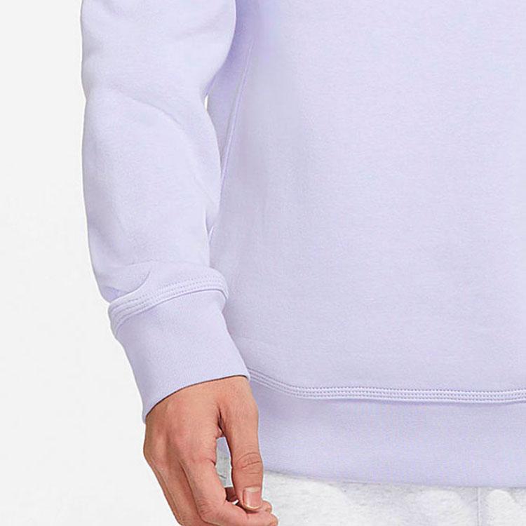 Nike Embroidered Logo Crew Neck Sweatshirt Men Tops Light-Purple 916609-539