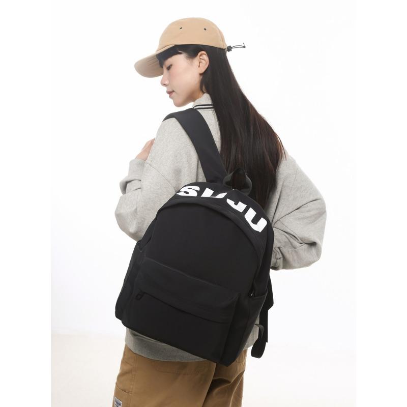 New casual backpack large capacity student backpack simple travel bag