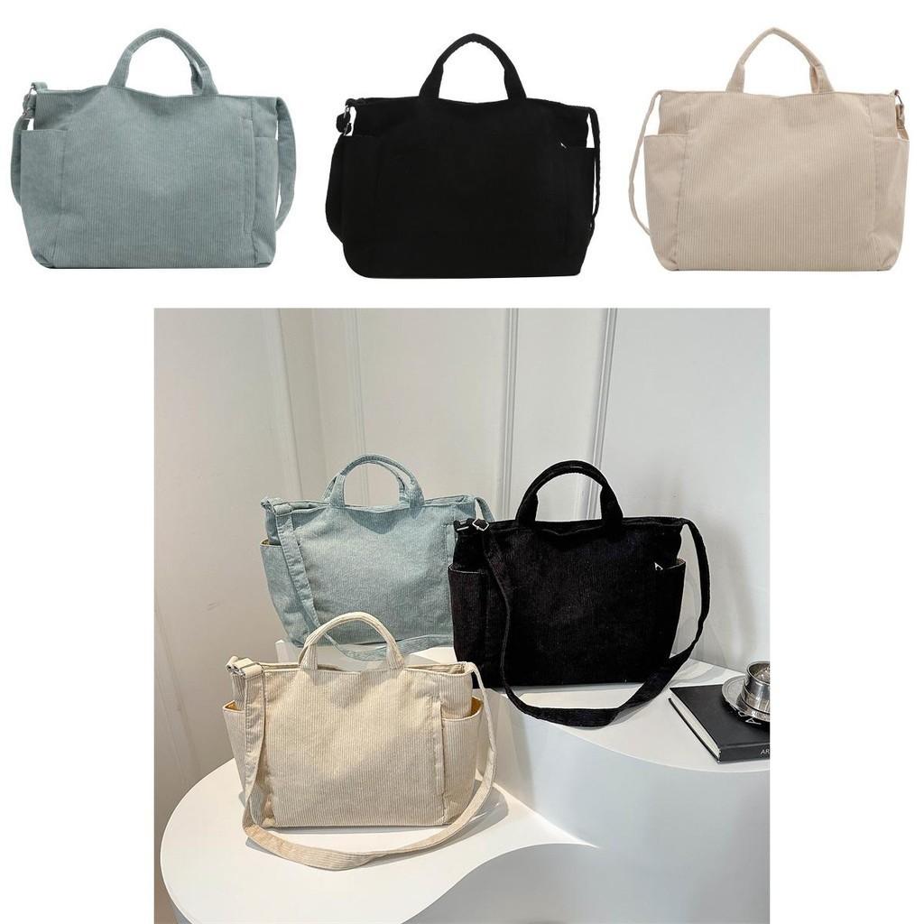 Stylish Casual Large Capacity Tote Bag For Women In Chic Korean Design With Vintage Texture