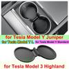 For Tesla Model Y L Standard Juniper Center Console Cup Anti-Slip Mat Model 3 Highland Cup Holder Protector Cushion Tpe Pad
