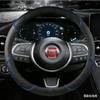 Leather Car Steering Wheel Cover 38cm 15" For Fiat Tipo Fullback Strada Toro Doblo Freemont Bravo Stilo Auto Accessories