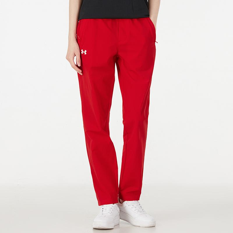 Under Armour Casual Woven Training Running Pants Women pants Red 21600710-600
