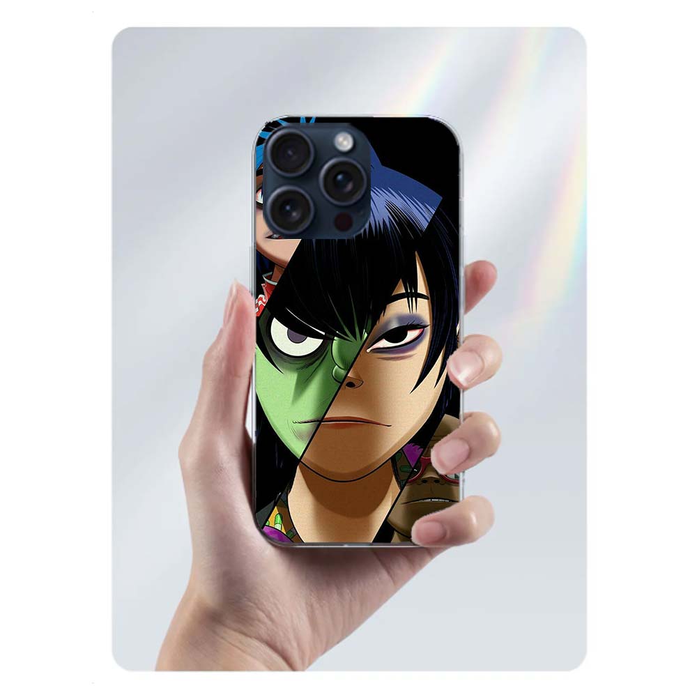 

Gorillaz Anime Clear Phone Case For Iphone 17 Air 16 Pro Max 15 Pro 14 Plus 17E 16E 11 13 12 Mini Cover Cases Fundas Cell TPU Ca iPhone X(iPhoneXS)