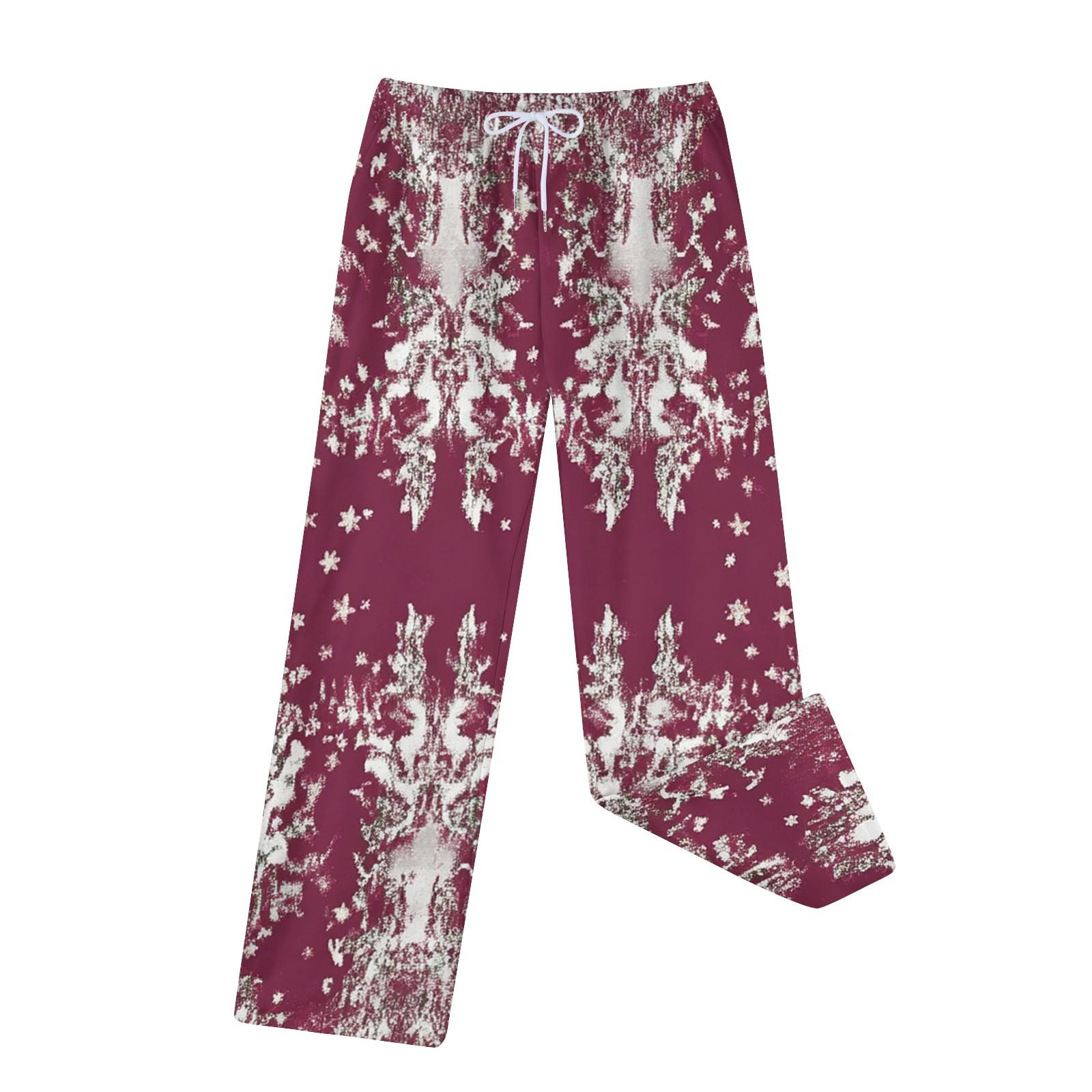 

Женские зимние модные прямые плюшевые утолщенные брюки с завязками и карманами S красный