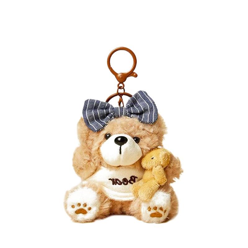 Niche Baking Bear Bag Pendant High-end Plush Toy Doll Schoolbag Pendant Cute Keychain