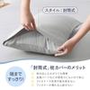 Kumori Pillowcase 2-Piece Set 43x63cm Light Gray Peach Skin Fabric Soft Breathable Envelope Closure Pillow Cover