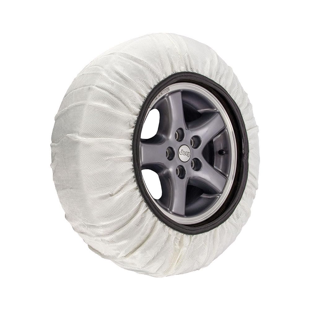 

ISSE TEXTILE SNOW CHAINS Cloth Tire Chains Snow Socks SUPER Available in 5 Super Model Easy to Tire Protection for Winter and Sizes 58/62/66/70/74 белый