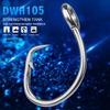 Free Samples Sea Fishing Stainless Steel Hooks Barbed Tuna/Shark Hook for Boat Fishing High Quality Preservative 5pcs/bag
