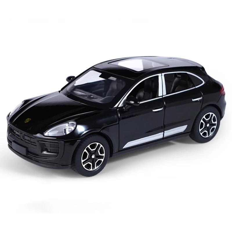 

1/32 Porsche Macan SUV Сплав Литой Игрушечная Модель Автомобиля Звук и Свет Откат Детская Игрушка Коллекционные Предметы Подарок на День Рождения чёрный