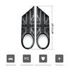 The Black Flag Car Fender Turn Signal Exterior Light Covers Sticker For MINI Cooper One R56 Clubman R55 Convertible R57