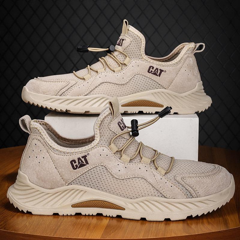 

Повседневная кожаная обувь, популярные спортивные туфли Carter из сетки, универсальный первый слой, мужская обувь из свиной кожи 45 песочный