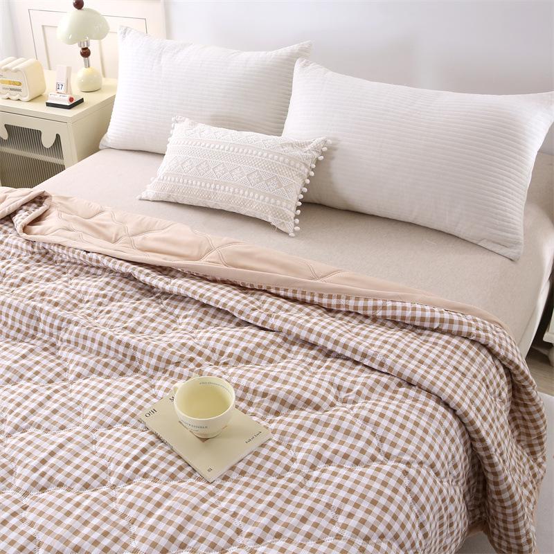 2026 Breathable Washed Cotton Summer Quilt - Comfortable & Close-fitting for Air Conditioned Rooms